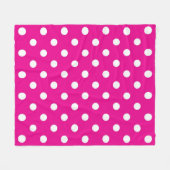 Polka-Punktmuster Fleecedecke (Vorderseite (Horizontal))