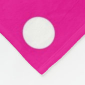 Polka-Punktmuster Fleecedecke (Ecke)