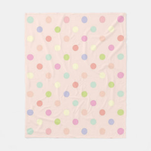 Polka-Punktmuster Fleecedecke