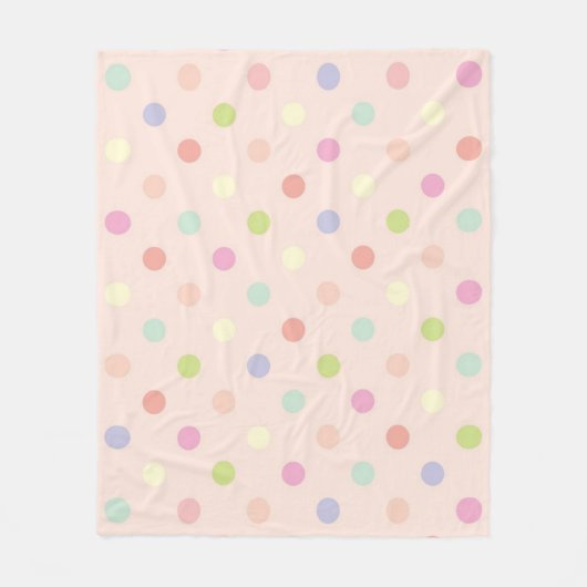 Polka-Punktmuster Fleecedecke (Vorderseite)