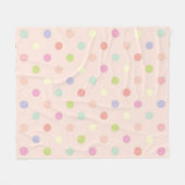 Polka-Punktmuster Fleecedecke (Vorderseite (Horizontal))