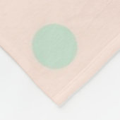 Polka-Punktmuster Fleecedecke (Ecke)