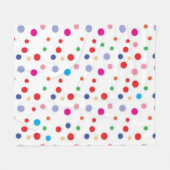 Polka-Punktmuster Fleecedecke (Vorderseite (Horizontal))