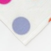Polka-Punktmuster Fleecedecke (Ecke)