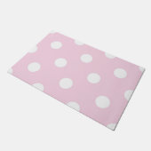 Polka-Punktmuster Fußmatte (Schrägansicht)