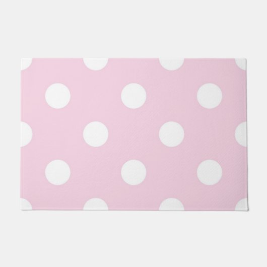 Polka-Punktmuster Fußmatte (Vorderseite)
