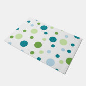 Polka-Punktmuster Fußmatte (Schrägansicht)