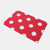 Polka-Punktmuster Fußmatte (Schrägansicht)