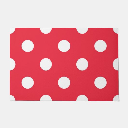 Polka-Punktmuster Fußmatte (Vorderseite)