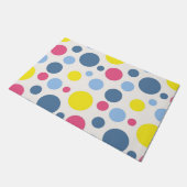 Polka-Punktmuster Fußmatte (Schrägansicht)