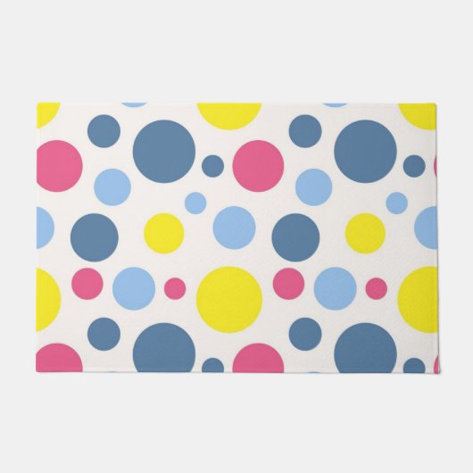 Polka-Punktmuster Fußmatte (Vorderseite)