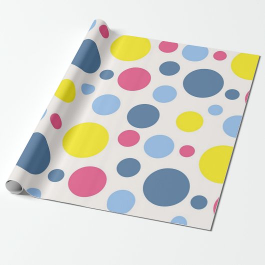 Polka-Punktmuster Geschenkpapier (Ungerollt)
