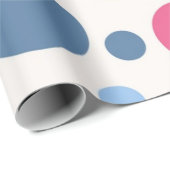 Polka-Punktmuster Geschenkpapier (Rolleneckpunkt)
