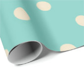 Polka-Punktmuster Geschenkpapier (Rolleneckpunkt)