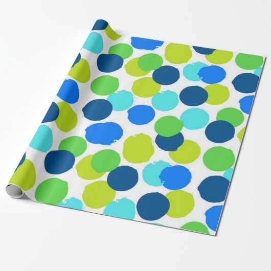 Polka-Punktmuster Geschenkpapier (Ungerollt)