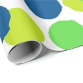 Polka-Punktmuster Geschenkpapier (Rolleneckpunkt)