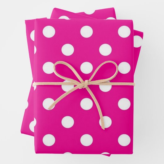 Polka-Punktmuster Geschenkpapier Set (Beispiel)