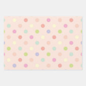 Polka-Punktmuster Geschenkpapier Set (Vorderseite 3)