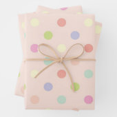 Polka-Punktmuster Geschenkpapier Set (Beispiel)