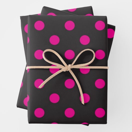Polka-Punktmuster Geschenkpapier Set (Beispiel)