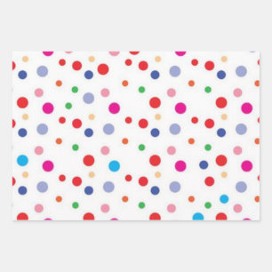 Polka-Punktmuster Geschenkpapier Set