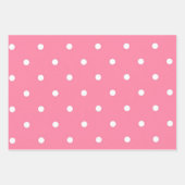 Polka-Punktmuster Geschenkpapier Set (Vorderseite 3)