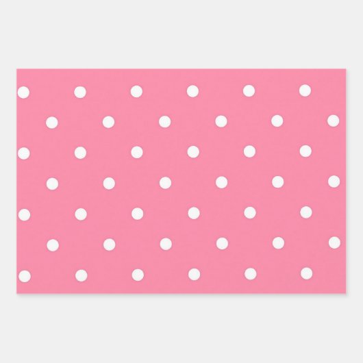 Polka-Punktmuster Geschenkpapier Set (Vorderseite)
