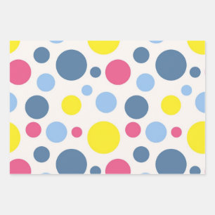 Polka-Punktmuster Geschenkpapier Set