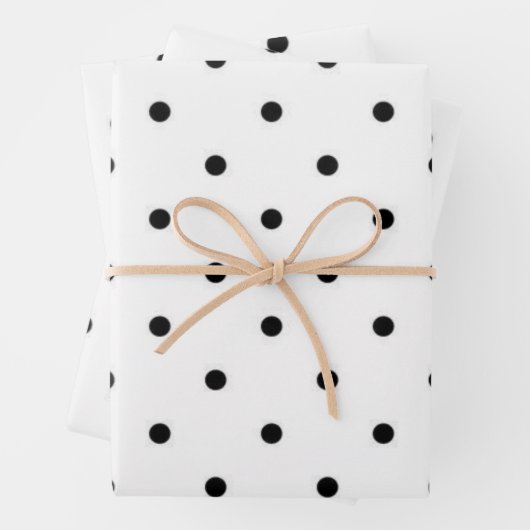 Polka-Punktmuster Geschenkpapier Set (Beispiel)