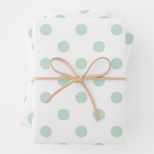Polka-Punktmuster Geschenkpapier Set (Beispiel)