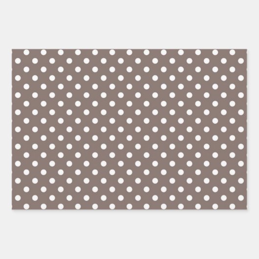 Polka-Punktmuster Geschenkpapier Set (Vorderseite)
