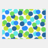 Polka-Punktmuster Geschenkpapier Set (Vorderseite 2)