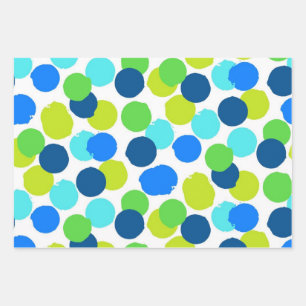 Polka-Punktmuster Geschenkpapier Set