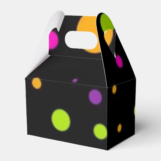 Polka-Punktmuster Geschenkschachtel (Rückseite)