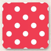 Polka-Punktmuster Getränkeuntersetzer (Vorderseite)