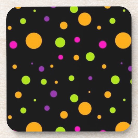 Polka-Punktmuster Getränkeuntersetzer (Vorderseite)