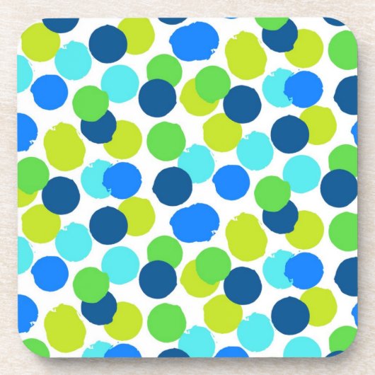 Polka-Punktmuster Getränkeuntersetzer (Vorderseite)