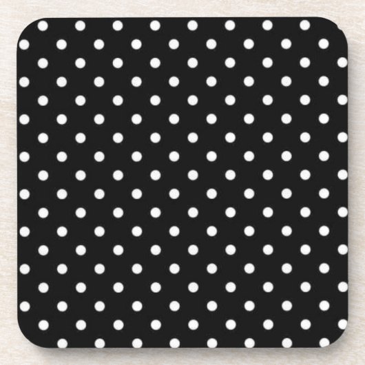 Polka-Punktmuster Getränkeuntersetzer (Vorderseite)