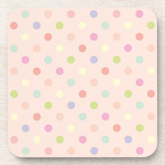 Polka-Punktmuster Getränkeuntersetzer (Vorderseite)