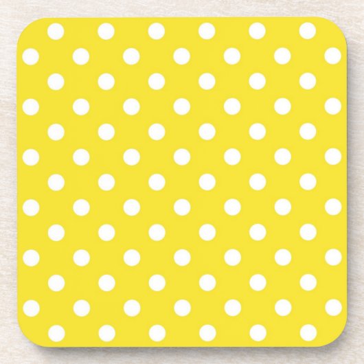 Polka-Punktmuster Getränkeuntersetzer (Vorderseite)