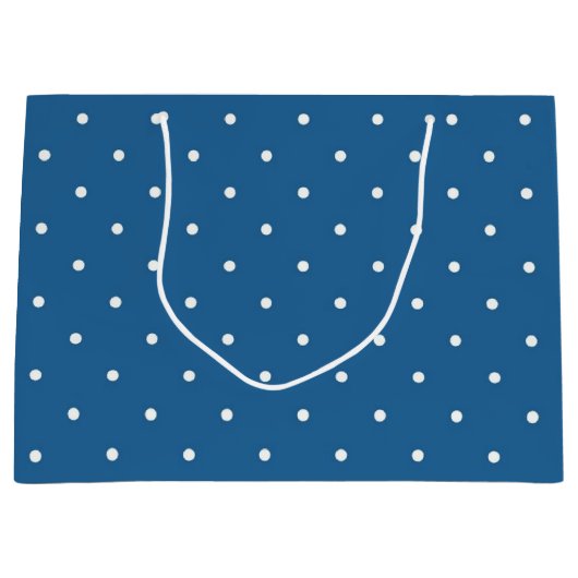 Polka-Punktmuster Große Geschenktüte (Vorderseite)