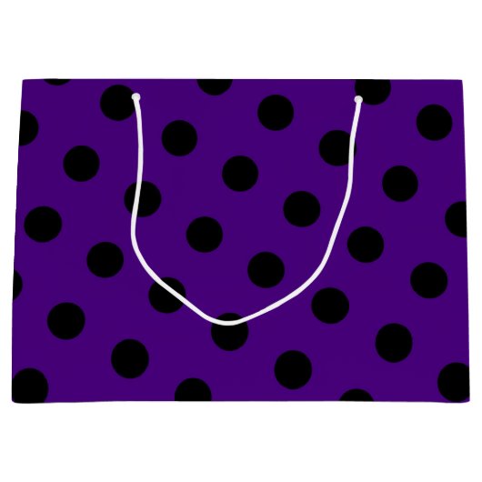 Polka-Punktmuster Große Geschenktüte (Vorderseite)