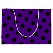 Polka-Punktmuster Große Geschenktüte (Rückseite)