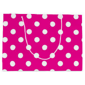 Polka-Punktmuster Große Geschenktüte (Rückseite)