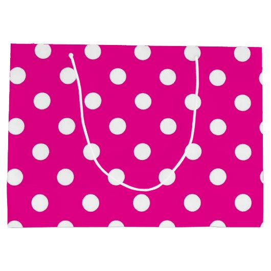 Polka-Punktmuster Große Geschenktüte (Rückseite)