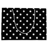 Polka-Punktmuster Große Geschenktüte (Rückseite)