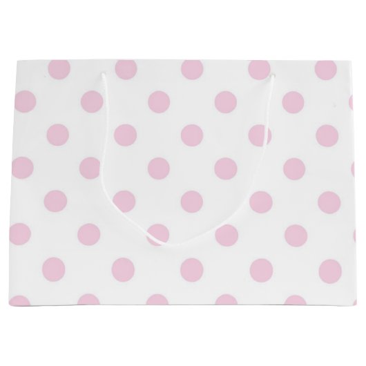 Polka-Punktmuster Große Geschenktüte (Vorderseite)