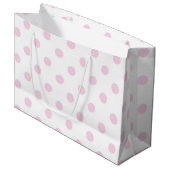 Polka-Punktmuster Große Geschenktüte (Vorderseite Schrägansicht)