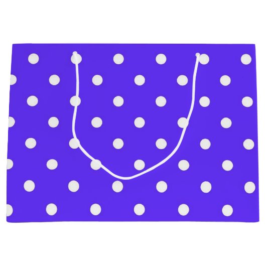 Polka-Punktmuster Große Geschenktüte (Vorderseite)