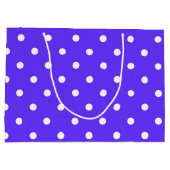 Polka-Punktmuster Große Geschenktüte (Rückseite)